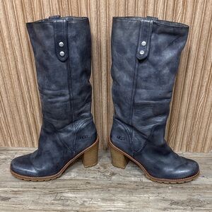 UGG Women's Dark Gray Heeled Boots